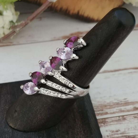 Shades of Purple Marquise Ring - Picture 4 of 5